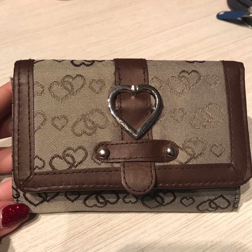 Brown Heart Wallet